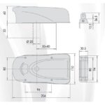 Cerradura eléctrica sobreponer LLAVE+PULSADOR - 1A731.00.0 CISA - Imagen 4