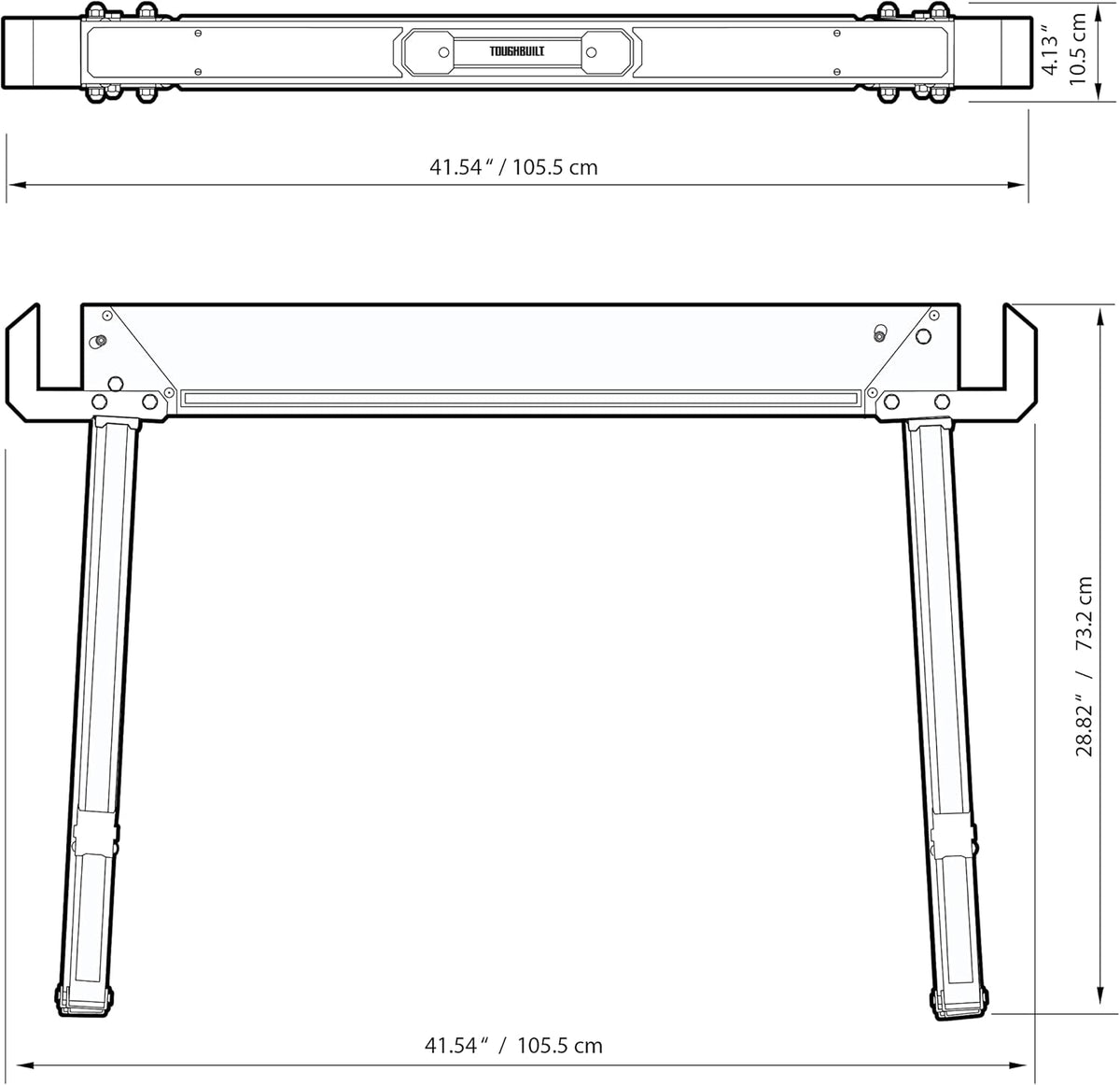 716vOSzvU-L._AC_SL1500 Caballete mesa de trabajo 2 unidaes - TB-C550-2 TOUGHBUILT - Imagen 5