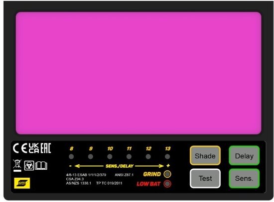 147550 (1) Pantalla automática True Color Savage A41 Yellow - 0700504101 ESAB - Imagen 2