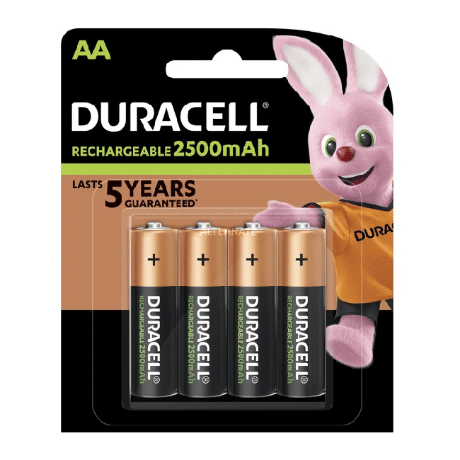 211498-5000394057043-PILA-RECARGABLE-ACCU-BL4-LR06-2450-MA-REF-AA-K4-DURACELL Pila recargable accu BL4 LR06 2450 ma - AA K4 DURACELL - Imagen 1