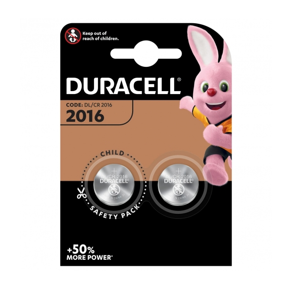 211508-5000394203884-PILA-BOTON-3V-CR2016-2-UNIDADES-DURACELL Pila boton 3 v CR2016 2 unidades DURACELL - Imagen 1