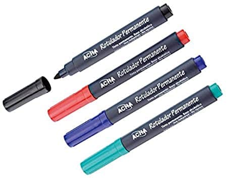215197-8413947452320-ROTULADOR-ACHA-DE-TINTA-PERMANENTE-FINO-ROJO-REF-45232-ACHA Rotulador acha de tinta permanente fino rojo - 45232 ACHA - Imagen 1