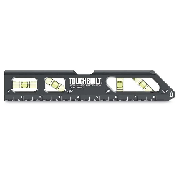 241594-1210001301634-NIVEL-TORPEDO-23CM-9-REF-TB-H2-L-M23T-M-TOUGHBUILT- Nivel torpedo 23 cm 9" - TB-H2-L-M23T-M TOUGHBUILT - Imagen 1