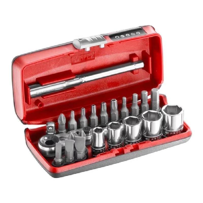 258074-3662424052682-ESTUCHE-VASOS-PUNTAS-1-4-R-180-23PC-REF-R1PICO-FACOM Estuche vasos puntas 1/4" R.180 23 piezas - R1PICO FACOM - Imagen 1