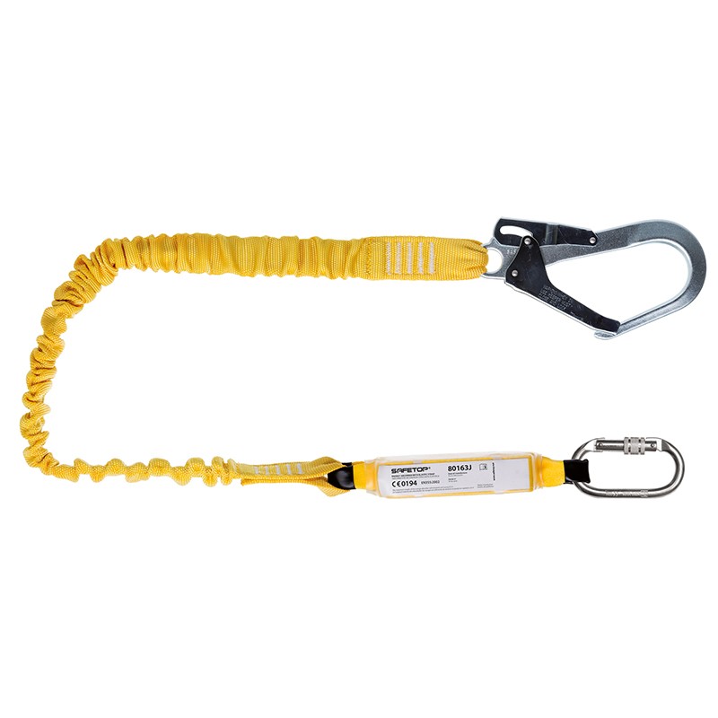203309-0000000383950-ABSORBEDOR-CUERDA-1-8MT-ELASTICA-MOSQUETONES-80113J-Y-80112J-REF-80163-SAFETOP Absorbedor + cuerda 1.8 m elastica + mosquetones (80113J y 80112J) - 80163 SAFETOP - Imagen 1