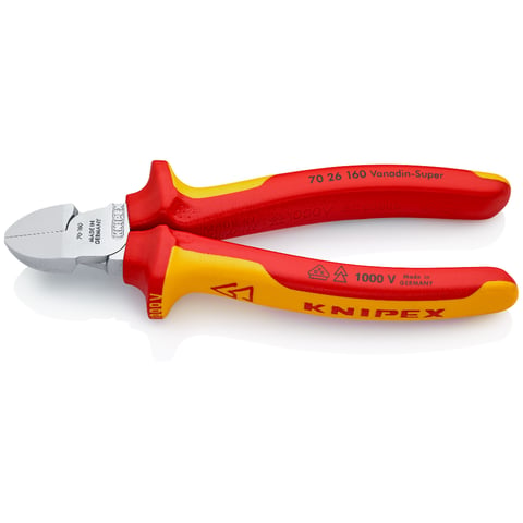 207473-4003773021995-ALICATE-C-DIAGON-AISLAD-1000V-160-MM-REF-7006160-KNIPEX Alicate corte diagonal aislado 1000 V 160 mm - 7006160 KNIPEX - Imagen 1