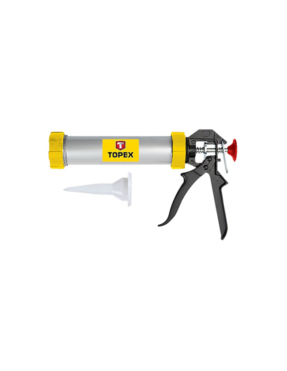 212438-5902062213600-PISTOLA-SILICONA-ALUMINIO-SALCHICHA-ANTIGOTEO-600ML-REF-EO950503-ROHER Pistola silicona aluminio salchicha antigoteo 600 ml - EO950503 ROHER - Imagen 1