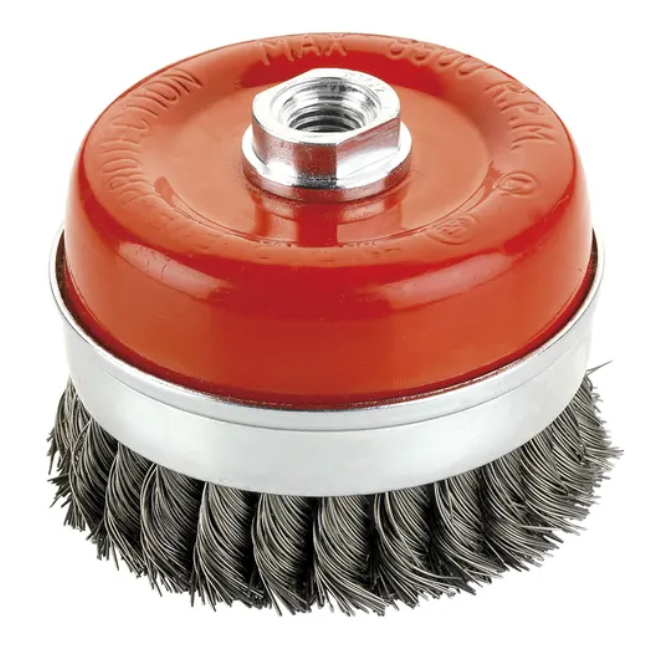 213374-8006581607302-CEPILLO-TAZA-ACERO-TRENZADO-INOXIDABLE-STR-80MM-M14-REF-7760-FEN Cepillo taza de acero trenzado inoxidable STR 80 mm M14 - 7760 FEN - Imagen 1