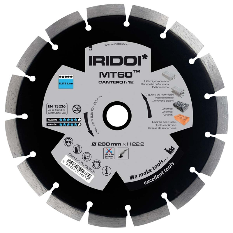 214518-8290845016379-DISCO-DIAMANTE-HORMIGON-ARMADO-230-MM-REF-MT6000231-IRIDOI Disco de diamante hormigón armado 230 mm - MT6000231 IRIDOI - Imagen 1