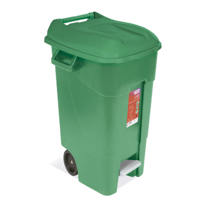 214898-8413020234003-CONTENEDOR-BASURA-C-RUEDAS-120LT-VERDE-426001-TAYG Contenedor basura con ruedas 120 l verde - 426001 TAYG - Imagen 1