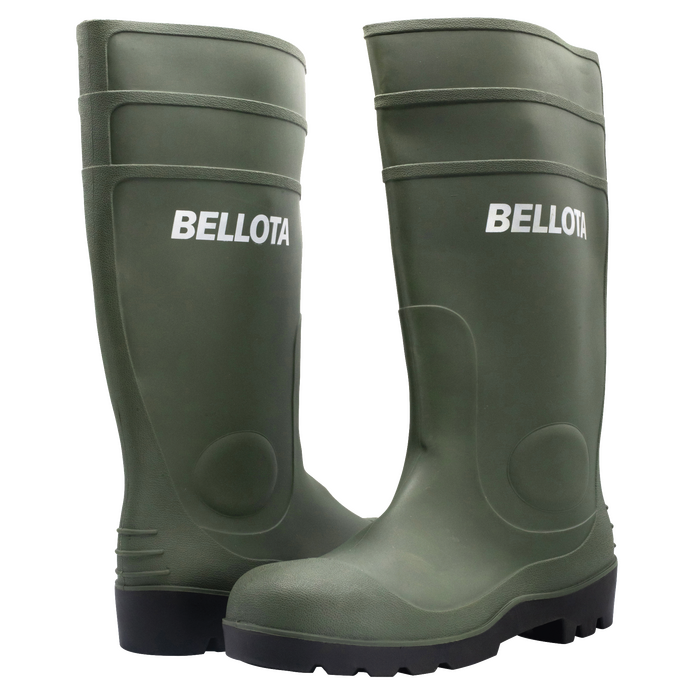 216130-8414299531929-BOTA-AGUA-PVC-VERDE-PUN-PLAN-TALLA-41-REF-72242-41-S5-BELLOTA- Bota de agua PVC verde con puntera y plantilla talla 41 S5 - 72242-41 BELLOTA - Imagen 1