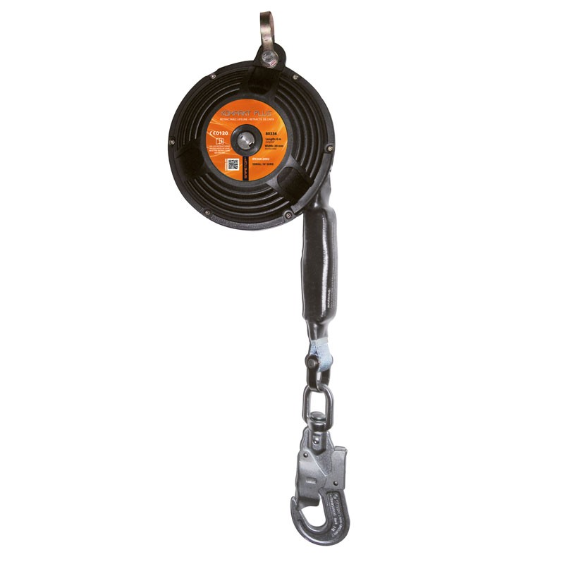 224580-8430877033702-DISPOSITIVO-ANTICAIDAS-RETRACTIL-CINTA-KOMPAKT-PLUS-DYNEEMA-6MT-ABSORBEDOR-REF Dispositivo anticaídas retractil cinta Kompakt Plus + dyneema 6 m + absorbedor - 80336 SAFETOP - Imagen 1