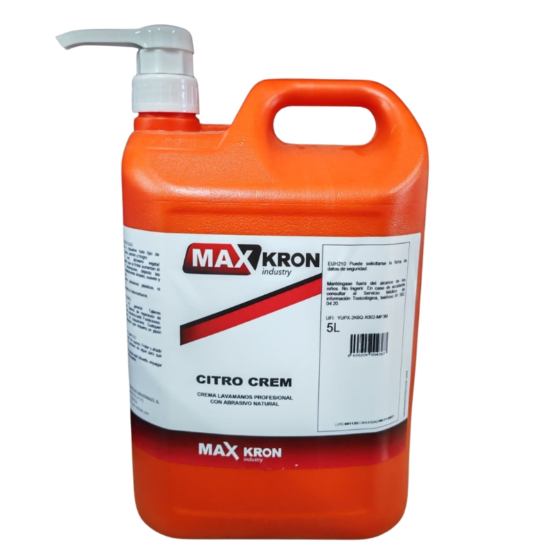 226308-8435204004387-GEL-DE-MANOS-CITROCREM-C-DISPENSADOR-5-LT-REF-2122-8-MAXKRON Gel de manos Citrocrem con dispensador 5.l - 2122/8 MAXKRON - Imagen 1