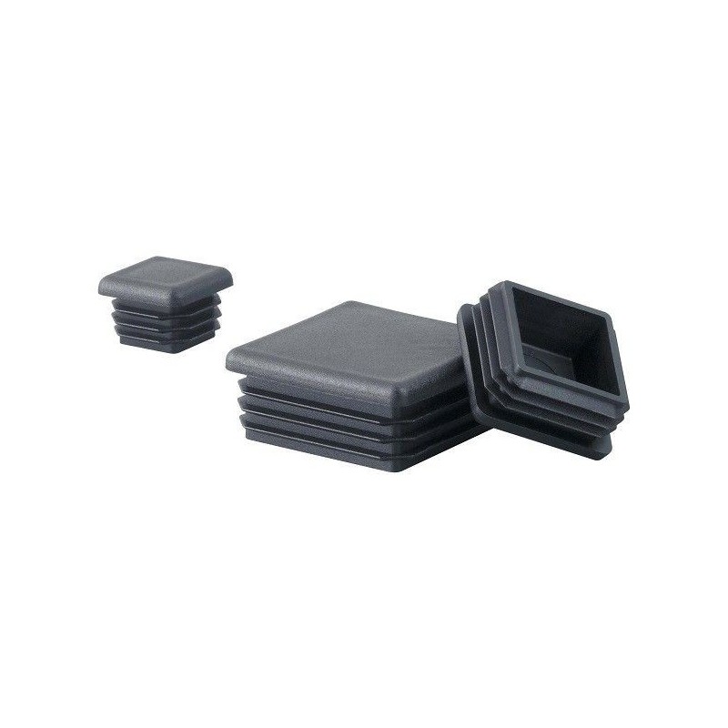 226931-8435467109010-CONTERA-PLASTICO-CUADRADA-70X70-RERF-28-NEGRA-100UND Contera plástico cuadrada 70x70 negra 100 unidades - 28 - Imagen 1