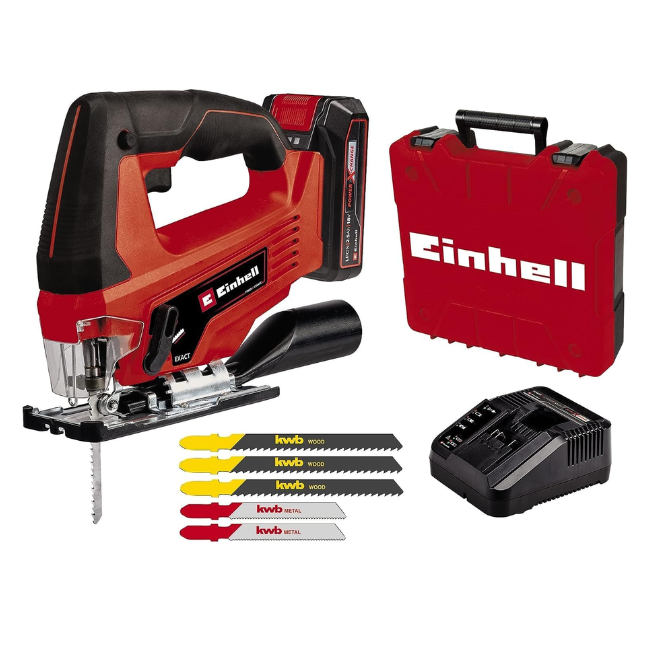 248565-4006825661804-SIERRA-DE-CALAR-BATERIA-TC-JS-18-Li-1X2-5AH-KIT-4321228-EINHELL Sierra de calar a batería TC-JS 18 Li 1x2,5 Ah kit - 4321228 EINHELL - Imagen 1