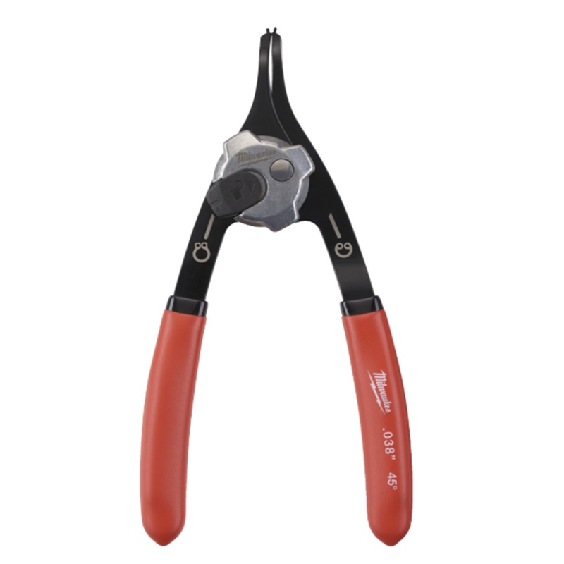 248680-4058546418557-ALICATE-CIRCLIP-ARANDELAS-CURVO-45-PEQUE-O-0-9MM-REF-4932492488-MILWAUKEE Alicate Circlip Arandelas Curvo 45º Pequeño 0,9 Mm - 4932492488 MILWAUKEE - Imagen 1