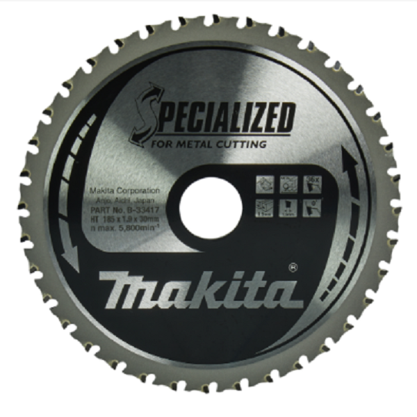 271329-88381422291-DISCO-SIERRA-CIRCULAR-TCT-185X30MM-36-D-METAL-REF-B-33417-MAKITA Disco sierra circular TCT 185x30 mm 36 d (metal) - B-33417 MAKITA - Imagen 1