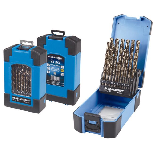 251034-8422798903196-ESTUCHE-BROCAS-25PCS-HSSCO-338-N-1-13-PC6011-BLUEMASTER Estuche de brocas 25 piezas HSS-Co 338-N 1-13 - PC6011 BLUEMASTER - Imagen 1