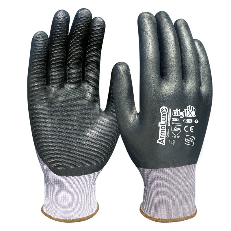 224613-8430877053236-Guantes-gris-negro-nylon-lycra-T8-M-Armolux-62108-SAFETOP Guantes gris negro nylon + lycra T8 M Armolux - 62108 SAFETOP - Imagen 1