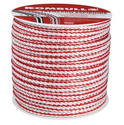 225409-8434035117709-Carrete-de-cuerda-spiroide-tra-PES-8-mm-20-m-rojo-blanco-ROMBULL Carrete de cuerda spiroide tra PES 8 mm 20 m rojo blanco - ROMBULL - Imagen 1