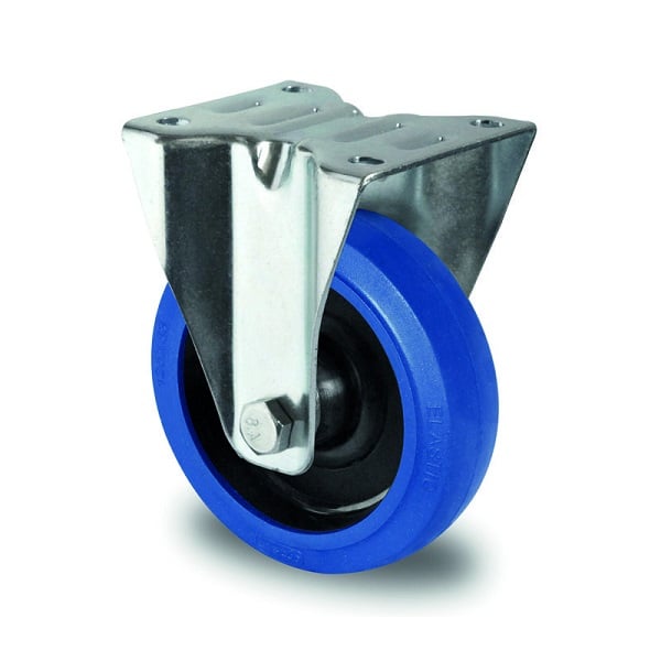 226830-8435427901616-Rueda-Basic-R4F1-R0N-goma-azul-125-fija-20C0054-CASCOO Rueda Basic R4F1 R0N goma azul 125 fija - 20C0054 CASCOO - Imagen 1