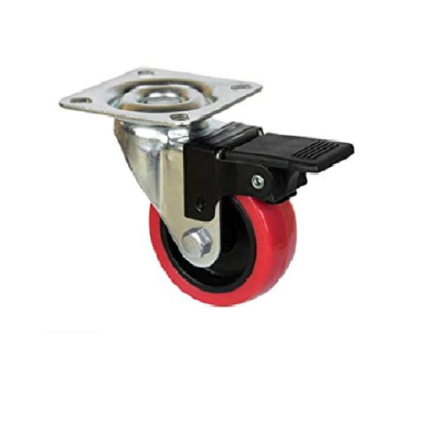 226849-8435427921898-Rueda-Mobile-Emily-PU-rojo-60-giratoria-con-freno-18H0511-CASCOO Rueda Mobile Emily PU rojo 60 giratoria con freno - 18H0511 CASCOO - Imagen 1