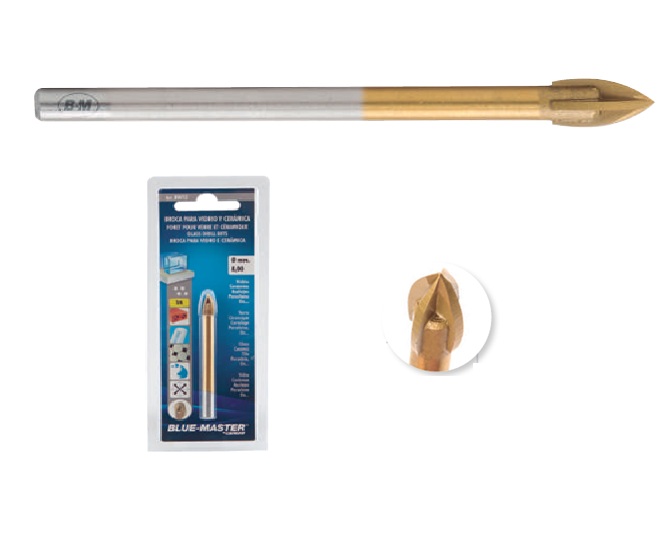 251042-8422798906067-Broca-para-cristal-6-mm-profesional-4-cortes-BW1306-BLUEMASTER Broca para cristal Ø6 mm profesional 4 cortes- BW1306 BLUEMASTER - Imagen 1